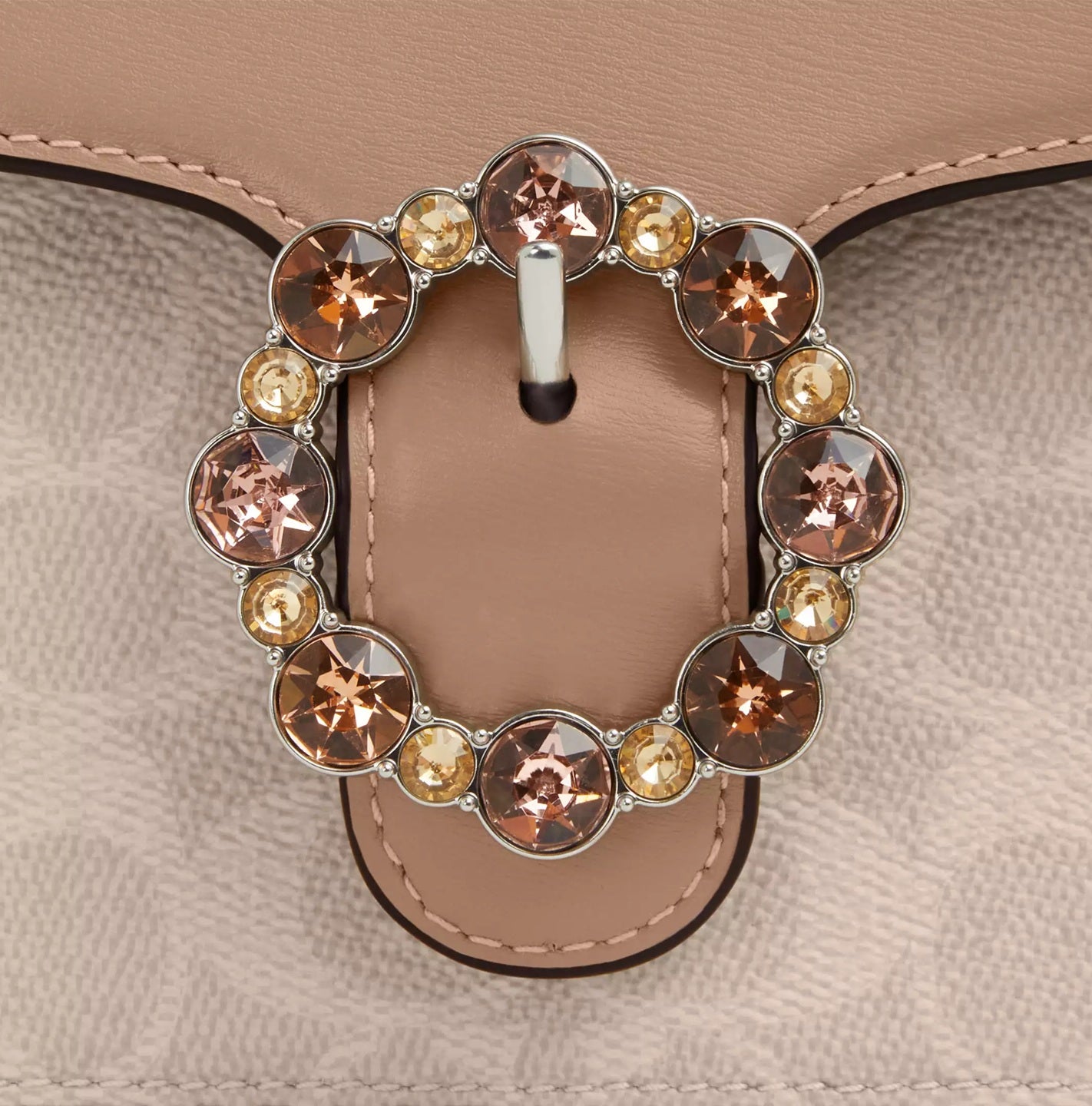 Courtney Top Handle Bag In Signature Canvas Silver Coach