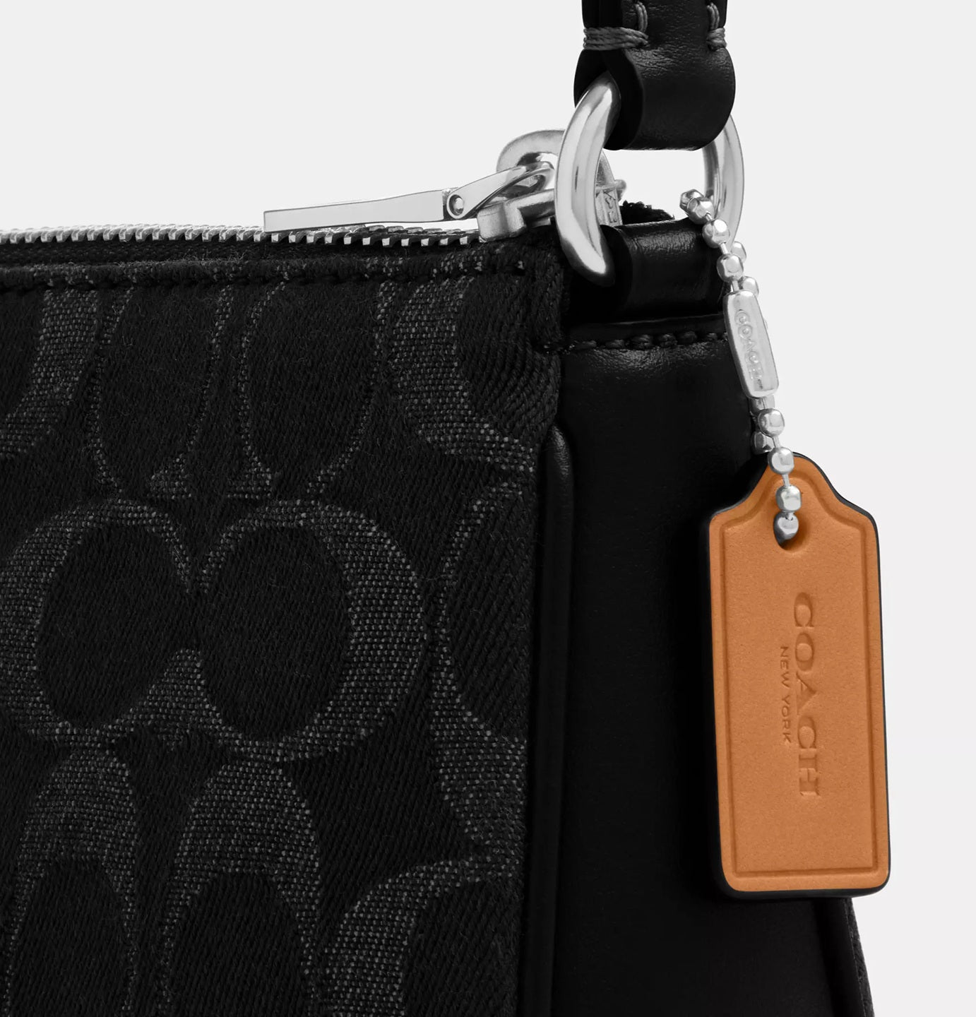 Nolita 19 In Signature Denim Black Coach