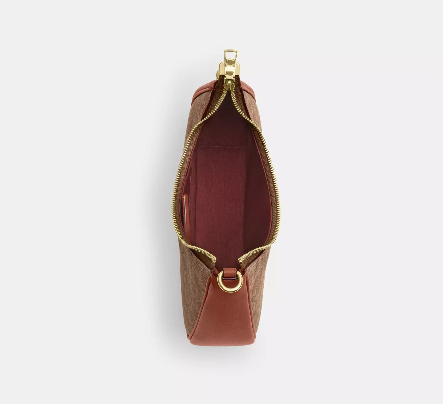 Twisted Teri Shoulder Bag In Signature Canvas Tan Caramel Coach