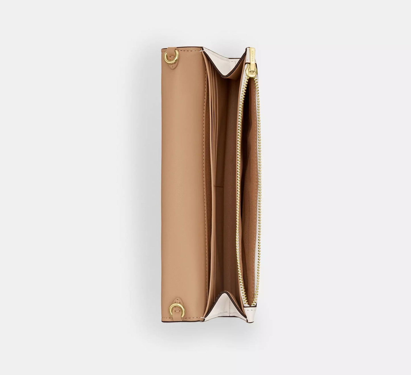 Klare Wallet With Chain Chalk Coach