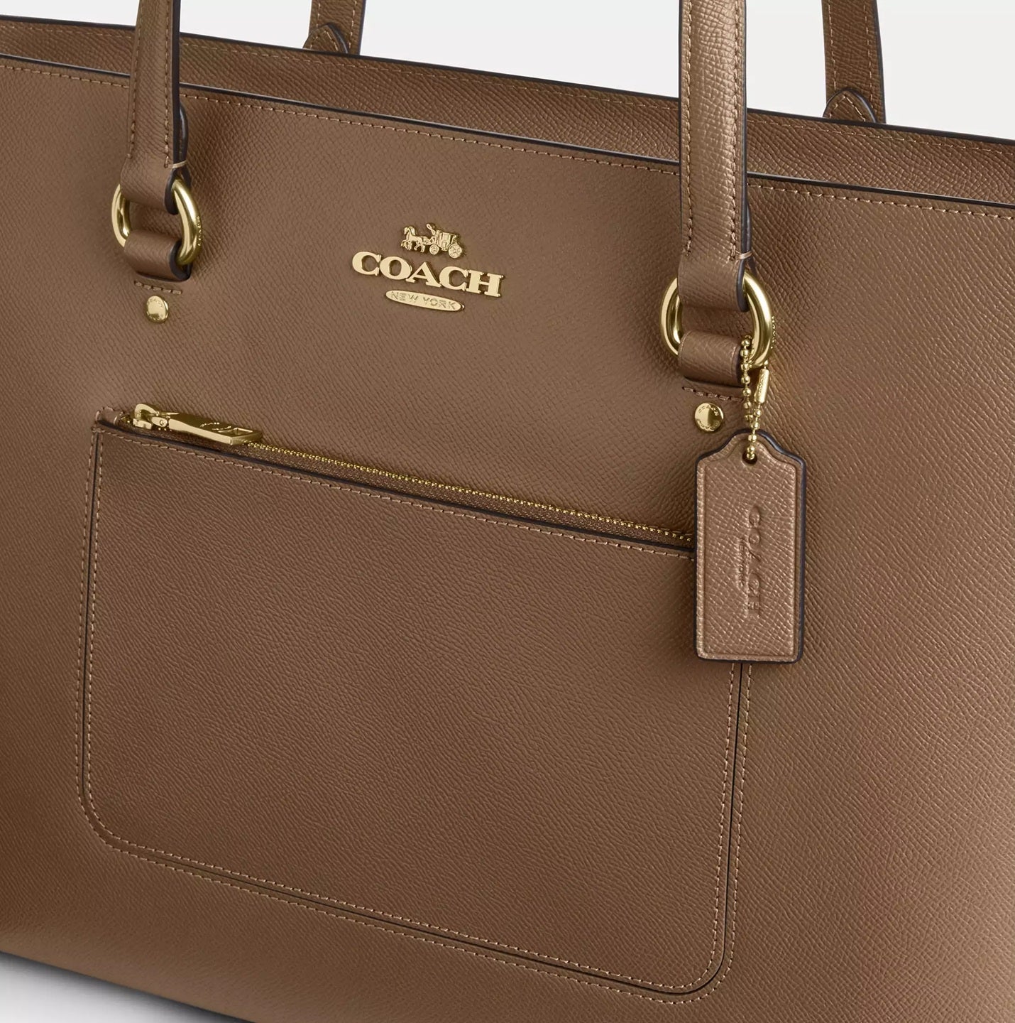 Station Tote Bag Dark Stone Coach