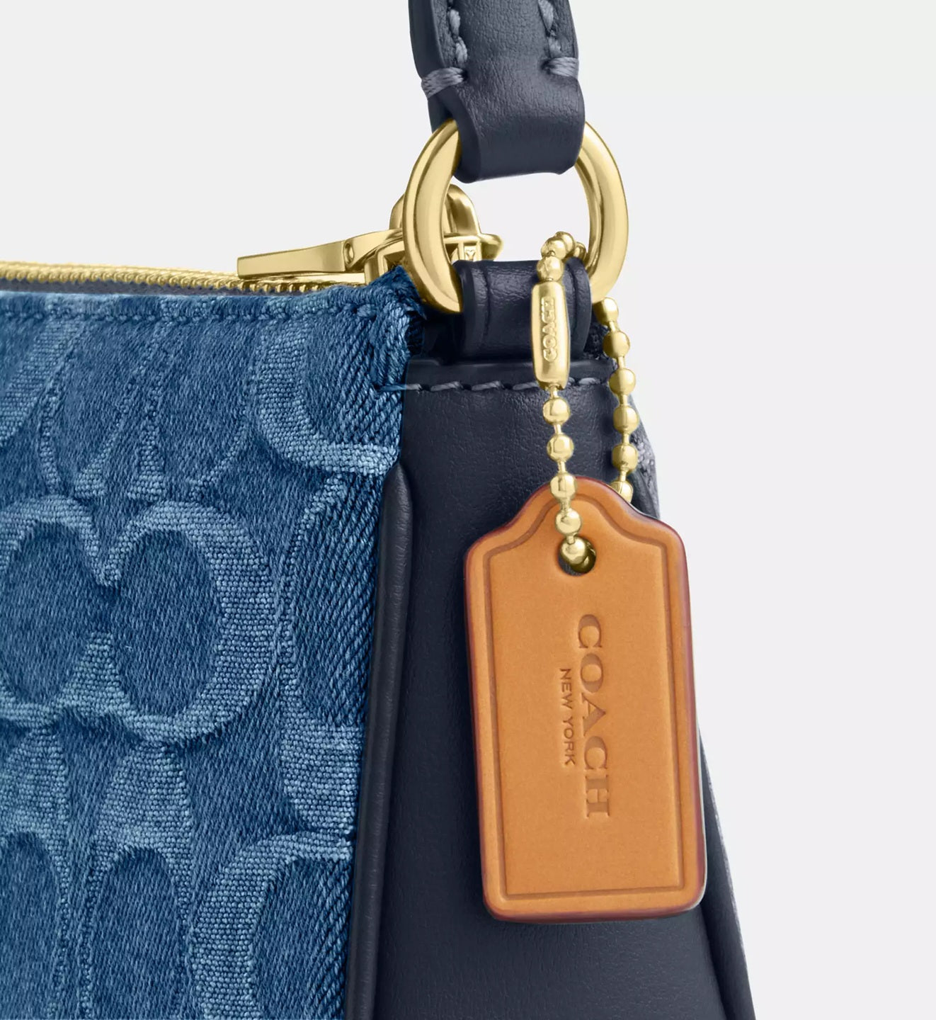 Nolita 19 In Signature Denim Indigo Coach