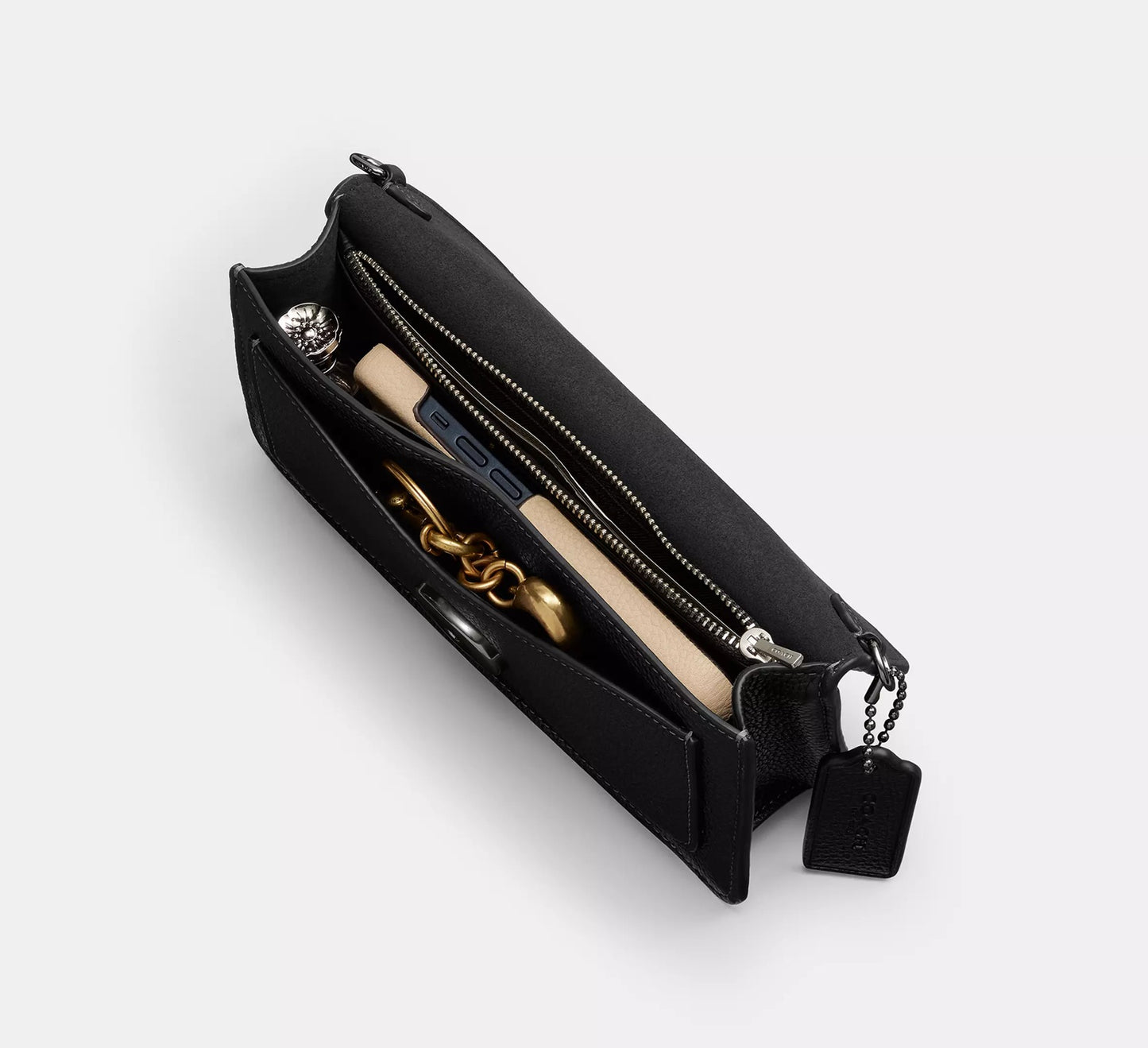 Tabby Chain Clutch Black Coach