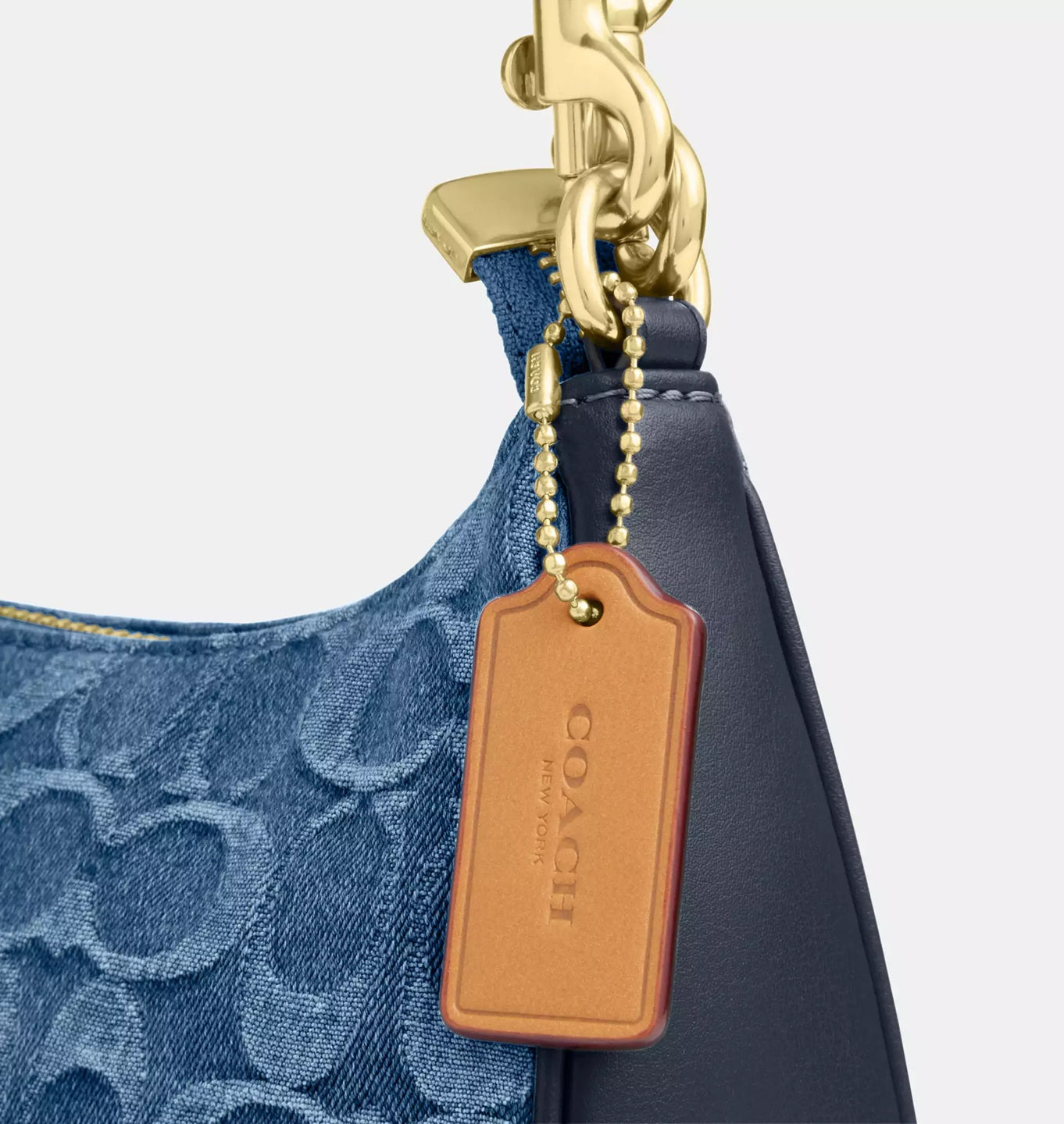 Teri Shoulder Bag In Signature Denim Indigo Coach
