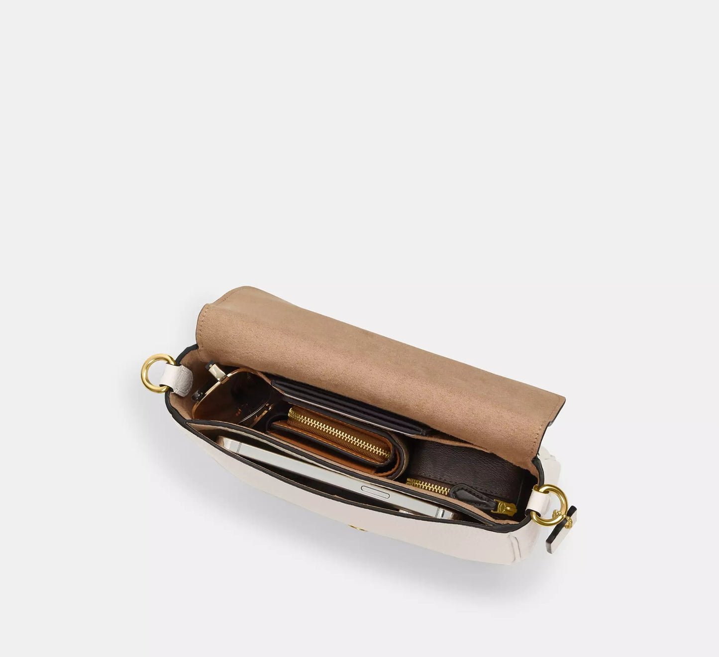 Amelia Saddle Bag Chalk Coach