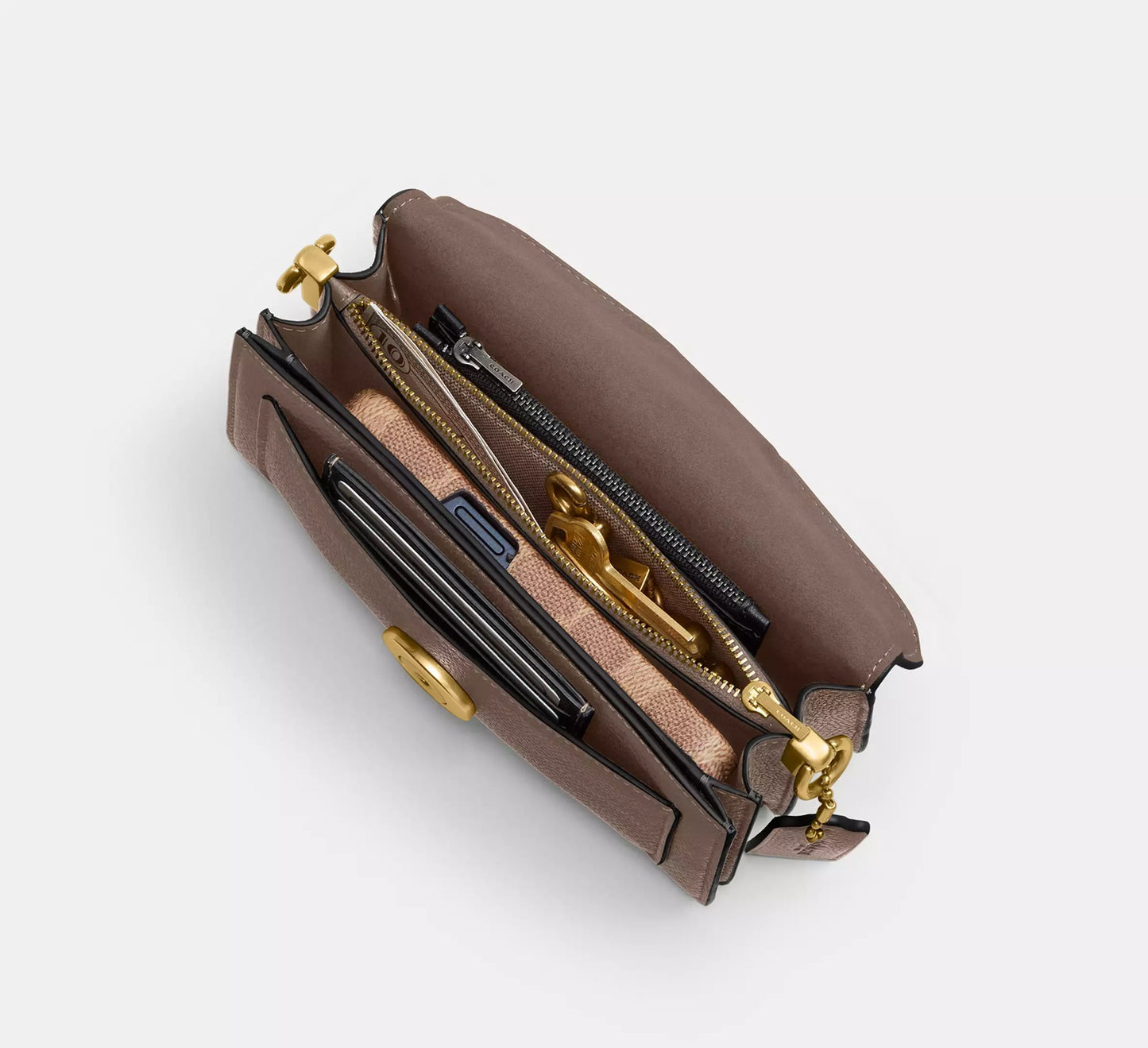 Tabby Shoulder Bag 20 Dark Stone Coach