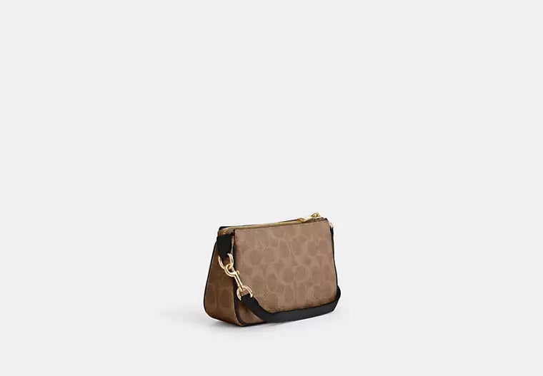 Nolita 19 In Signature Canvas Tan Black Coach