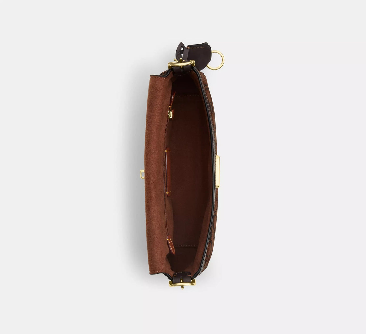Etta Small Flap Shoulder Bag In Signature Chenille Truffle Coach