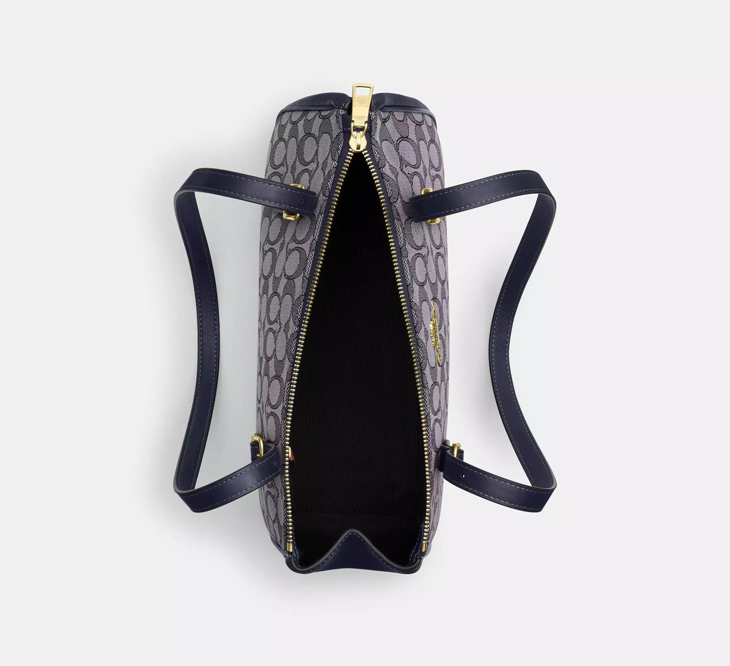 Asher Shoulder Bag In Signature Jacquard Midnight Navy Coach