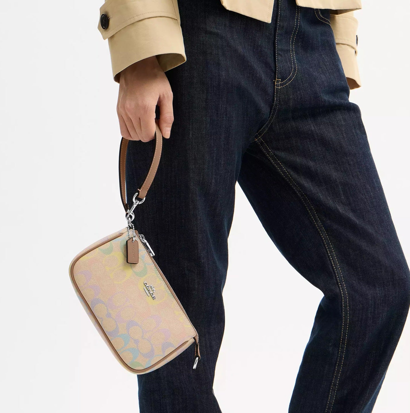 Nolita 19 In Rainbow Signature Canvas Silver Coach