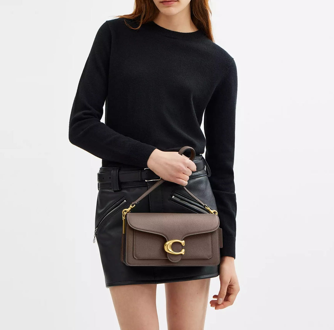 Tabby Shoulder Bag 26 Dark Stone Coach