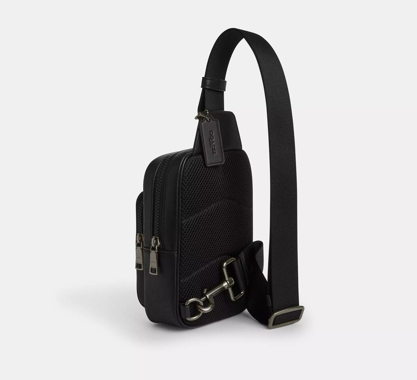 Racer Sling Pack In Signature Canvas Bag Chalk Black Coach