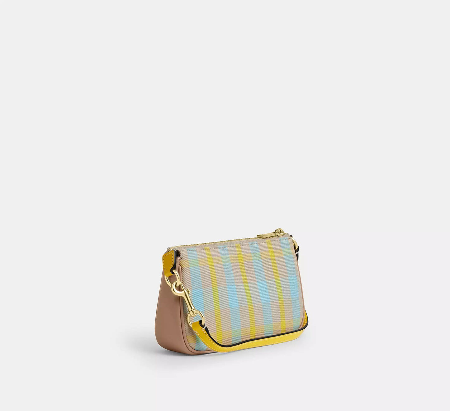 Nolita 19 With Plaid Print Bright Maize Multi Bag Coach