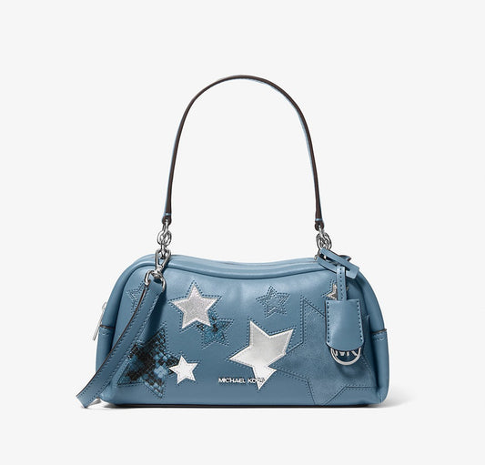 Cecily Small Embellished Shoulder Bag Cornflower Michael Kors