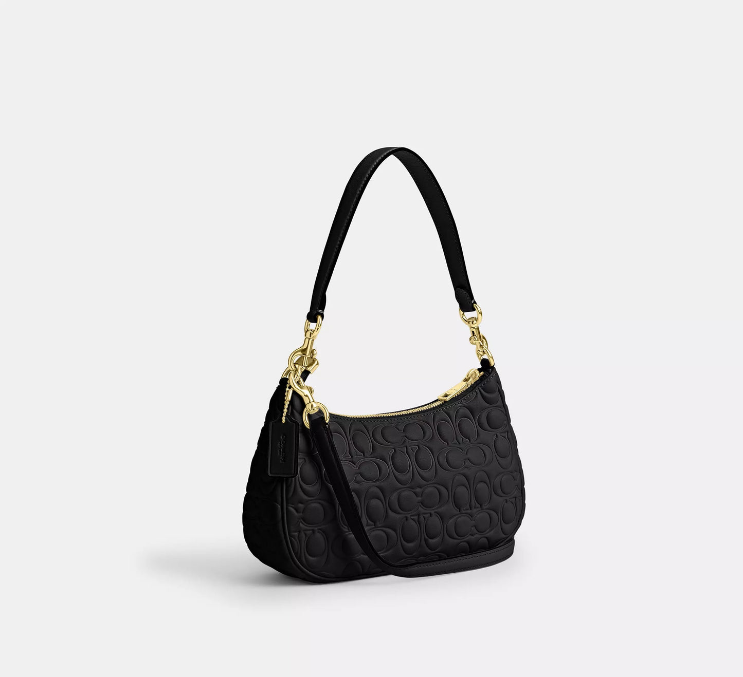 Teri Shoulder Bag In Signature Leather Bag Black Coach