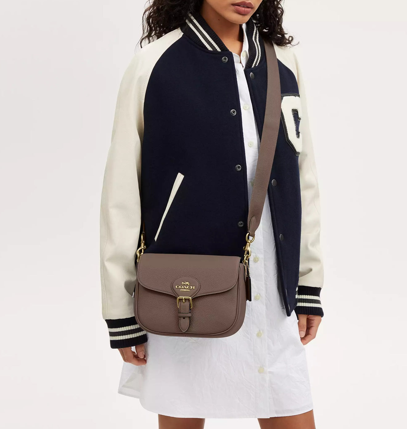 Amelia Saddle Bag Dark Stone Coach