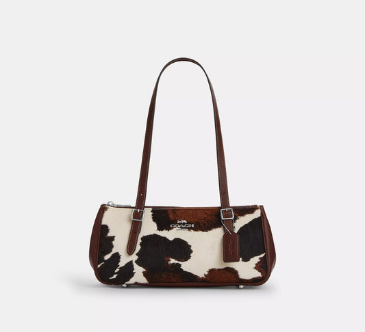 Asher Shoulder Bag With Cow Print Coach