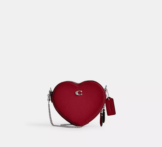 Heart Crossbody Bag 14 Ruby Coach