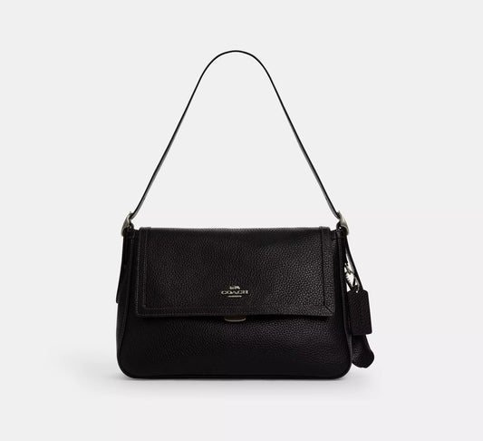 Etta Flap Bag Gunmetal Black Coach