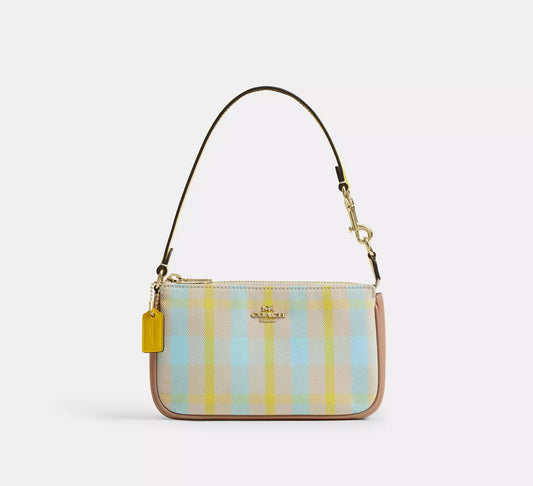 Nolita 19 With Plaid Print Bright Maize Multi Bag Coach