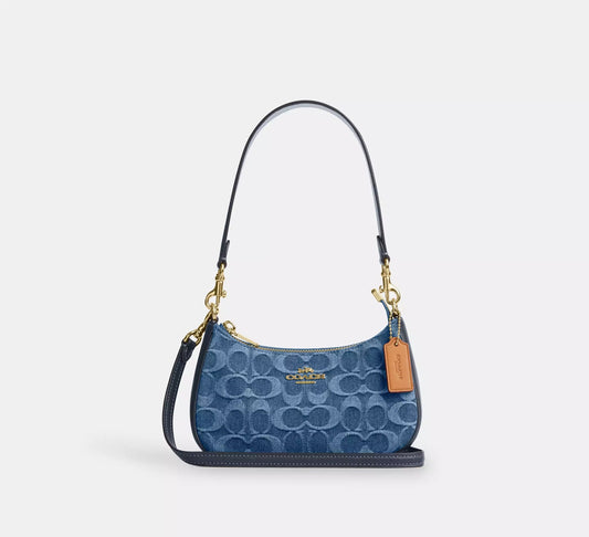Teri Mini Crossbody Bag In Signature Denim Indigo Coach