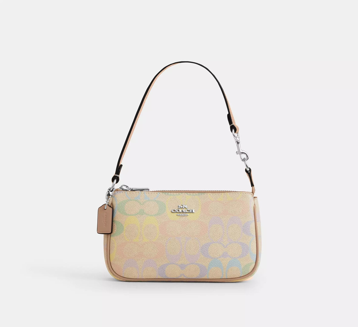 Nolita 19 In Rainbow Signature Canvas Silver Coach