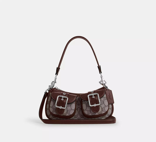 Ashton Bag In Signature Jacquard Oak Maple Coach