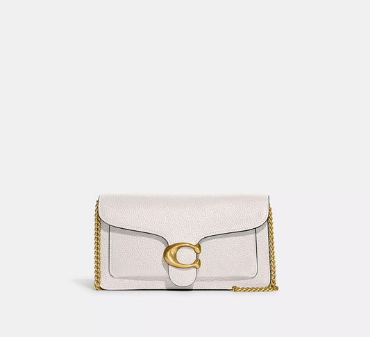Tabby Chain Clutch Chalk Coach