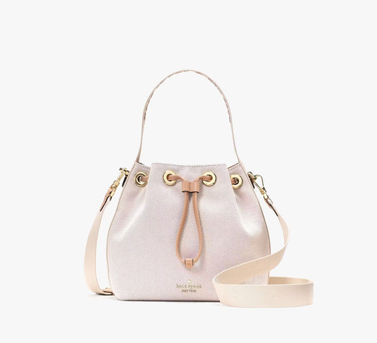 Kip Canvas Bucket Bag Light Fawn Multi Kate Spade