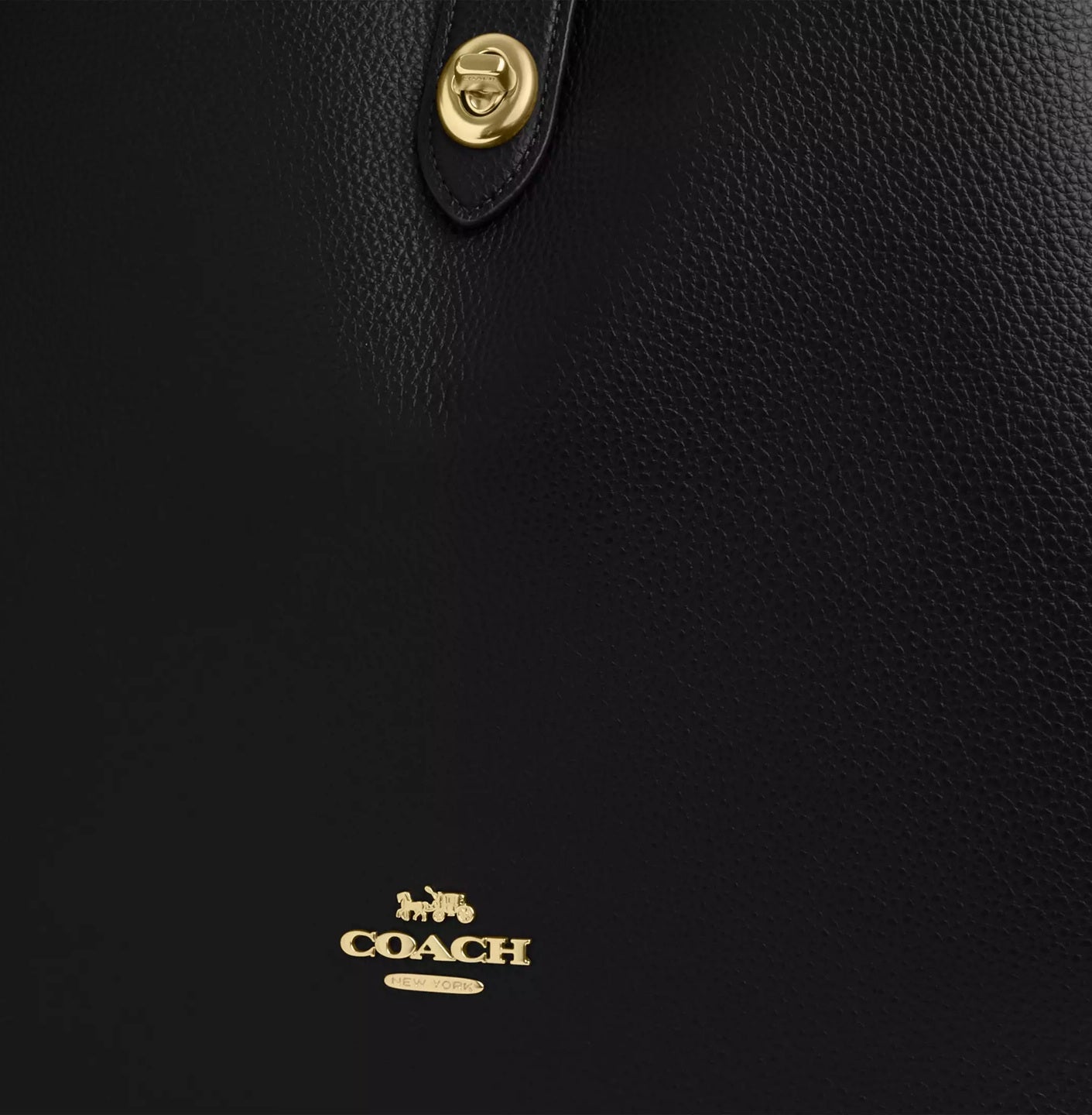 Hadley Large Shoulder Bag Black Coach