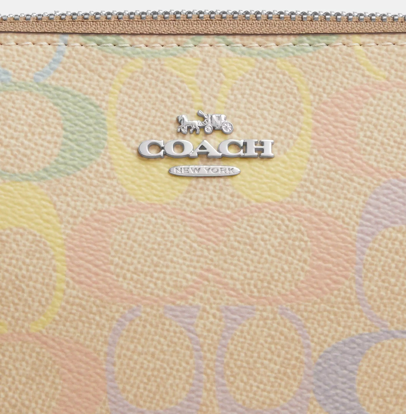Nolita 19 In Rainbow Signature Canvas Silver Coach