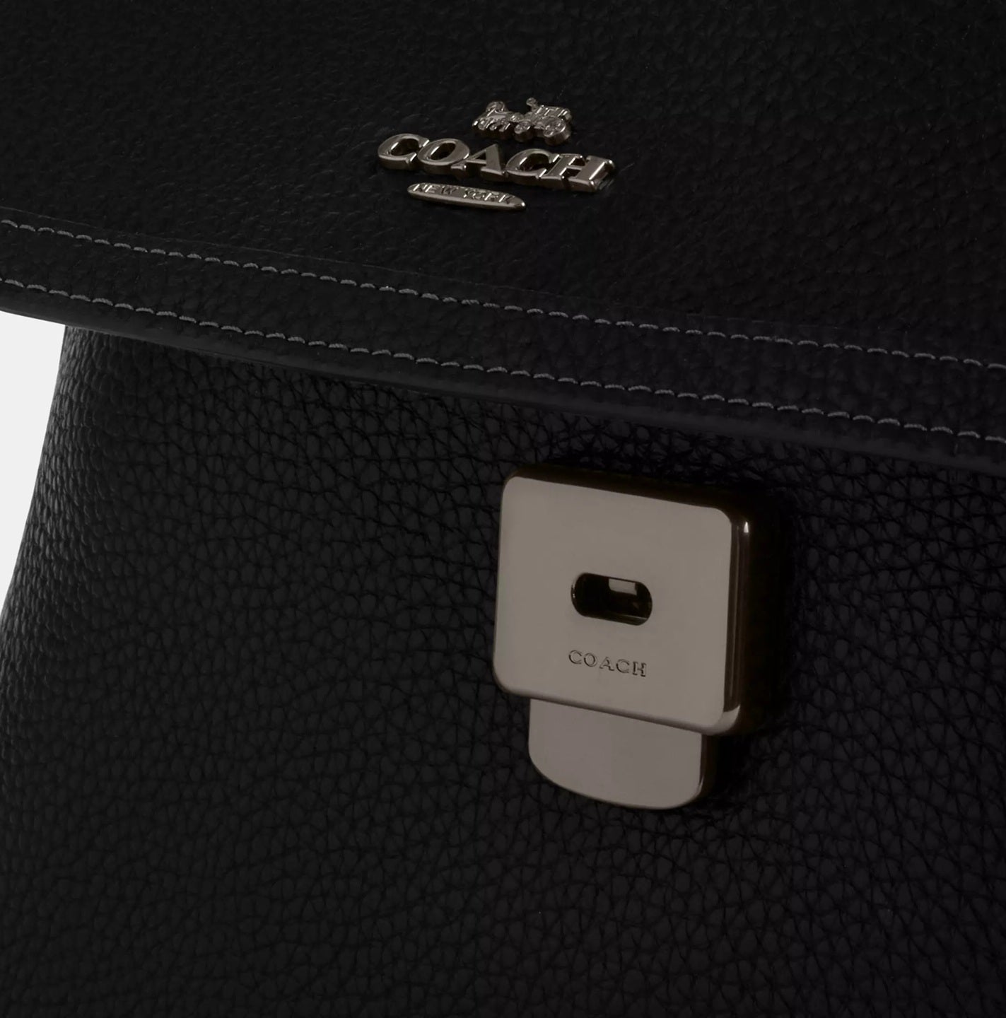 Etta Flap Bag Gunmetal Black Coach
