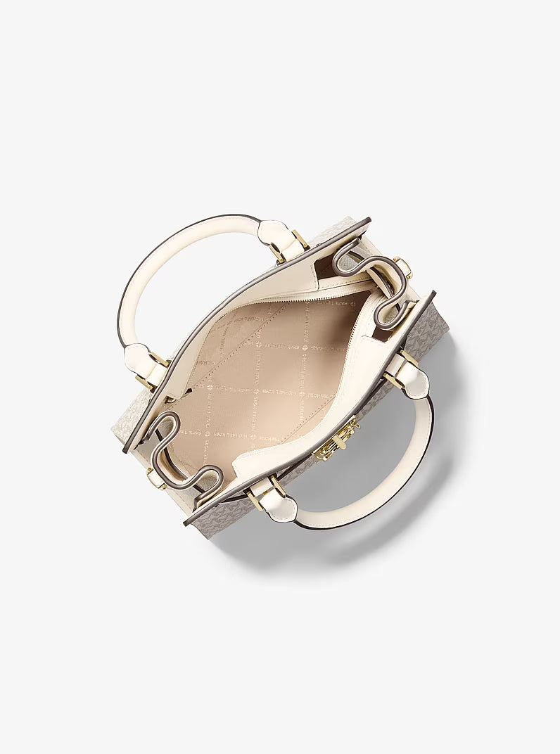 Hamilton Small Logo Satchel Cream Michael Kors