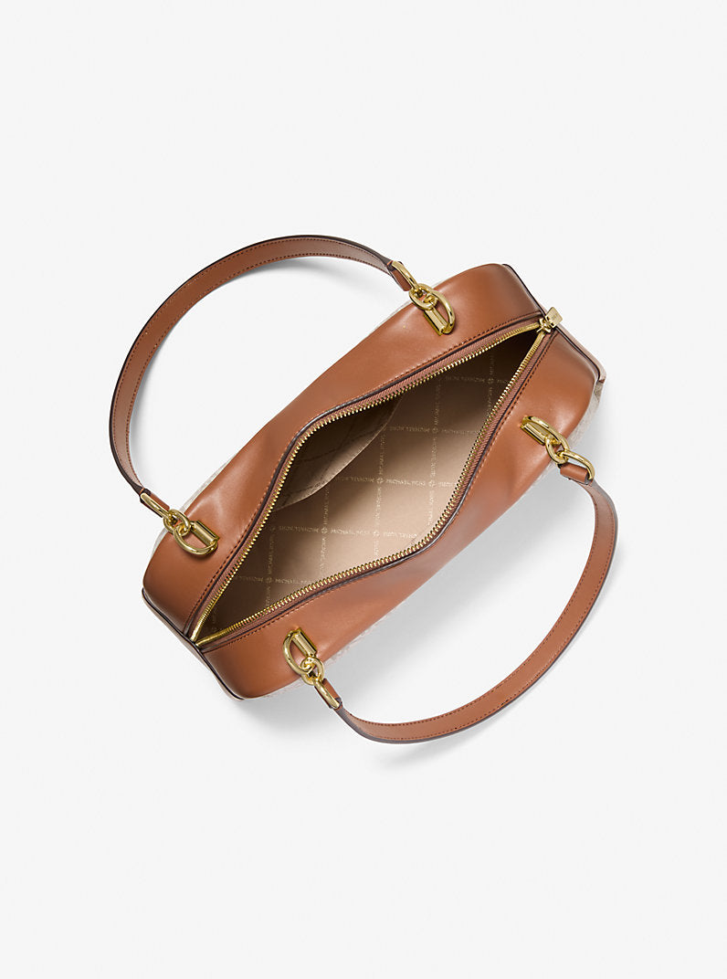Cecily Medium Signature Logo Shoulder Bag Vanilla Michael Kors