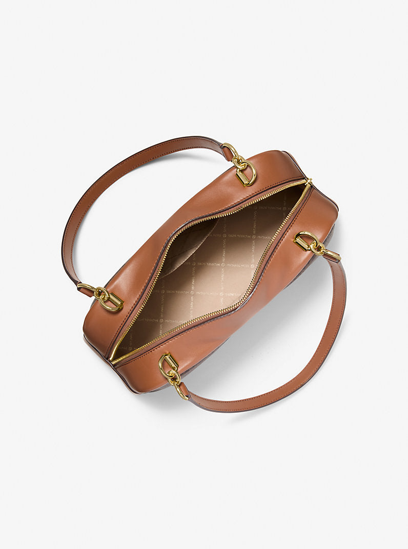 Cecily Medium Signature Logo Shoulder Bag Brown Michael Kors