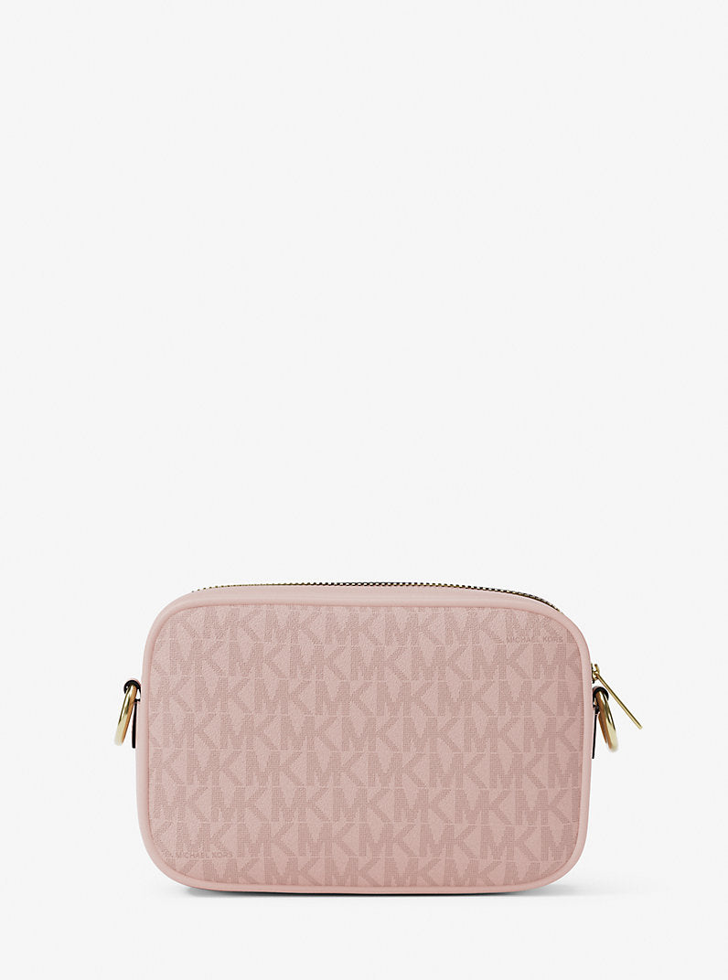 Jet Set Small Signature Logo Camera Crossbody Bag Powder Blush Michael Kors
