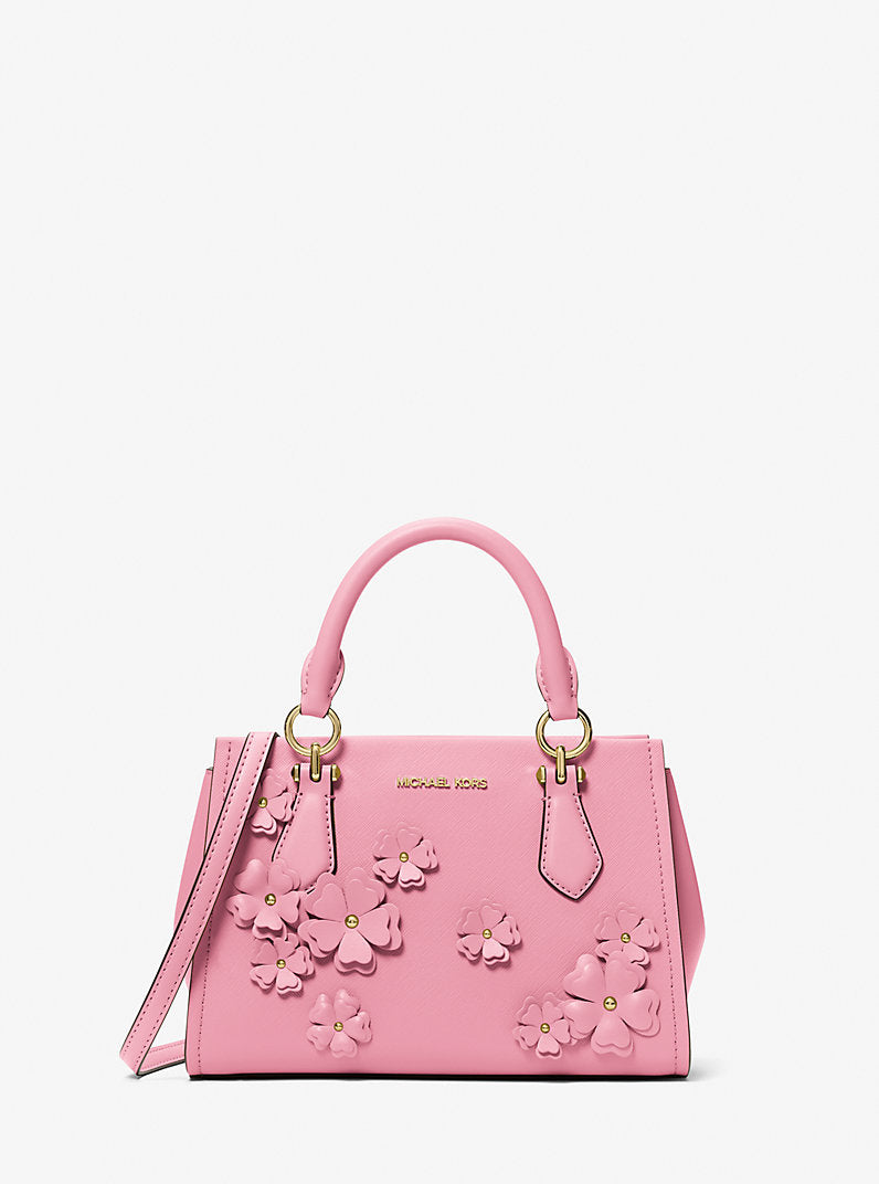 Marilyn Small Floral Embellished Satchel Carnation Michael Kors