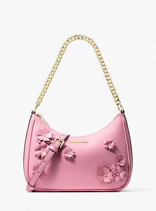 Jet Set Travel Large Embellished Convertible Pochette Carnation Michael Kors