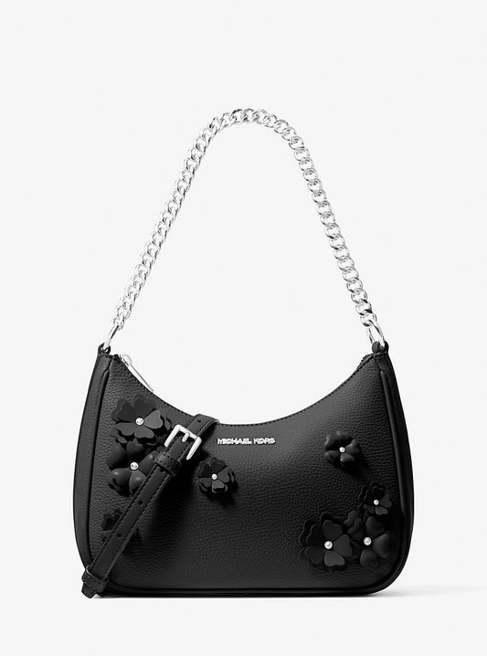 Jet Set Travel Large Embellished Convertible Pochette Black Michael Kors