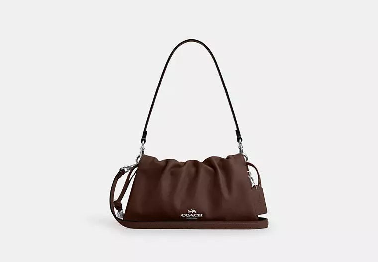 Faye Shoulder Bag With Ruching Maple Coach