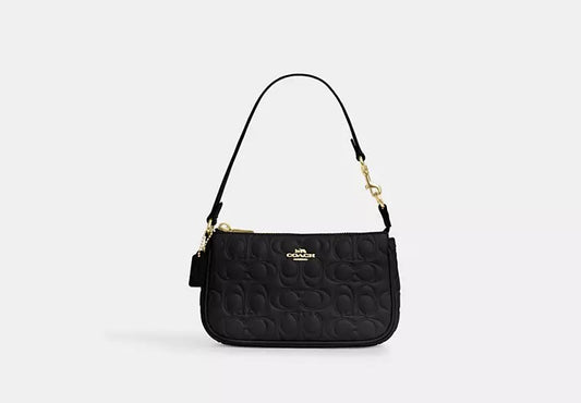 Nolita 19 In Signature Leather Bag Black Coach