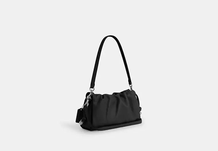 Faye Shoulder Bag With Ruching Black Coach