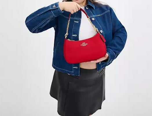 Teri Shoulder Bag Bold Red Coach