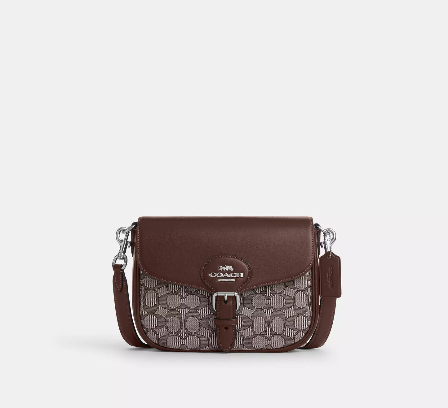 Amelia Saddle Bag In Signature Jacquard Coach