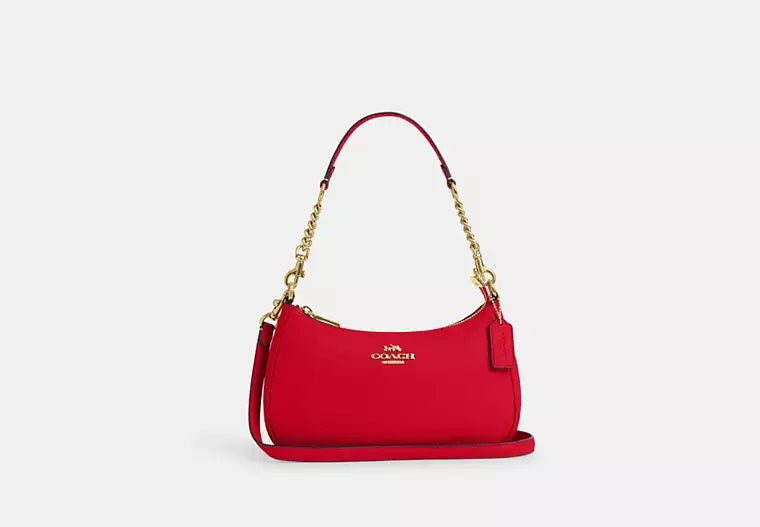 Teri Shoulder Bag Bold Red Coach