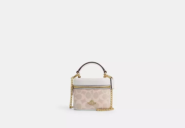 Ava Crossbody Bag In Signature Canvas Chalk Coach