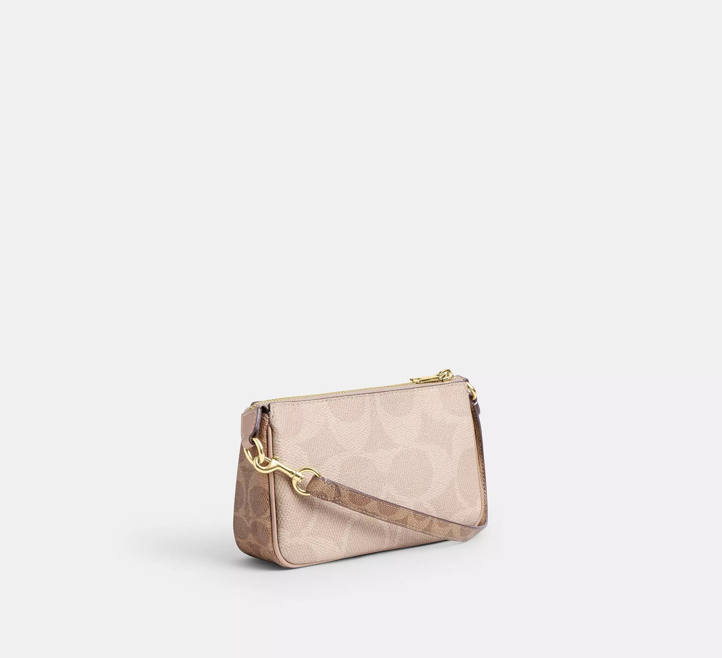 Nolita 19 In Blocked Signature Canvas Bag Sand Tan Coach