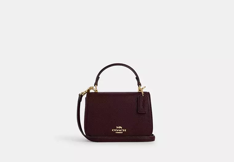 Lysa Top Handle Bag  Merlot Coach