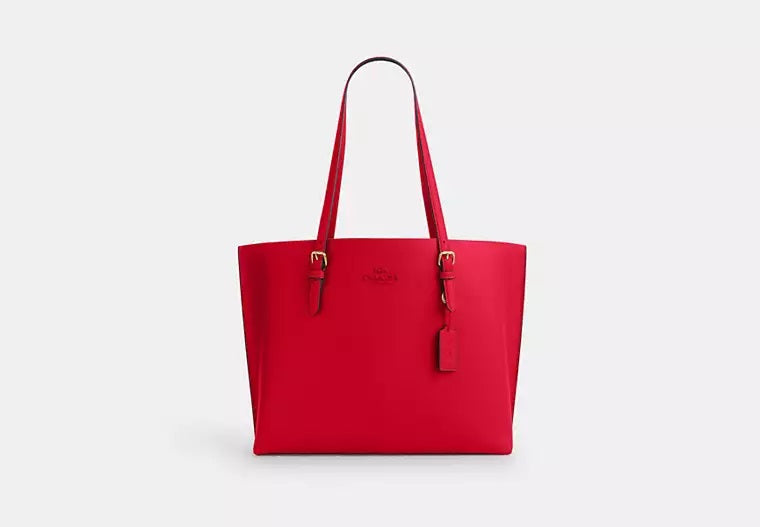 Mollie Tote Bag Bold Red Coach