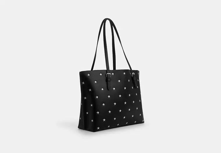 Mollie Tote Bag With Star Print Black Coach